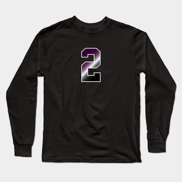 number 2 Long Sleeve T-Shirt by Eric Okore